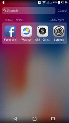 Emulate Android APK launcher for iPhone X and Lock Screen Emulate Android APK launcher for iPhone X and Lock Screen