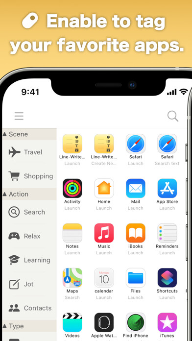 Emulate iPhone app Launcher Tag+ using MyAndroid