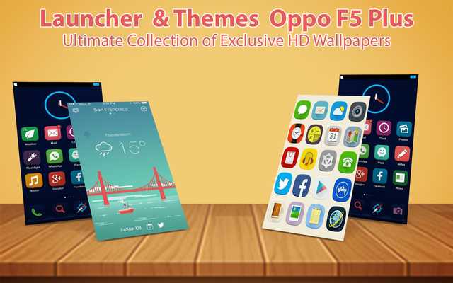 Emulate Android APK Launcher themes OPPO F5 Plus: F5 selfie Expert