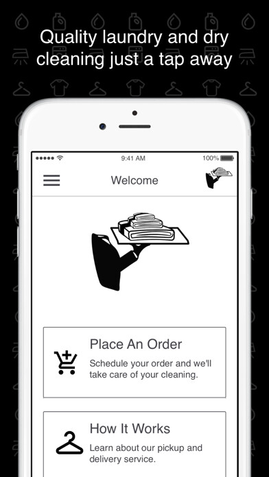Emulate iPhone app Laundry Butler For You using MyAndroid