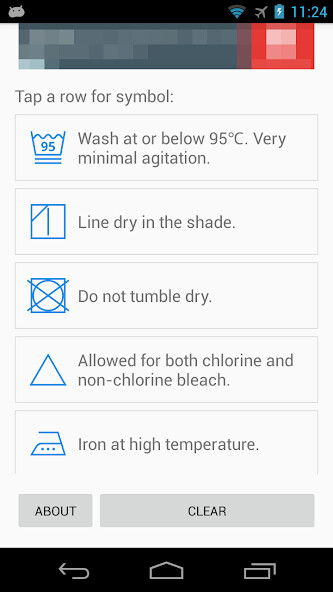 Run android online APK Laundry Symbol Cheat Sheet from MyAndroid or emulate Laundry Symbol Cheat Sheet using MyAndroid