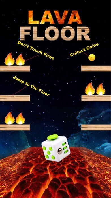 Emulate iPhone app Lava Floor - The Floor is Lava Jumpy Fidget Cube using MyAndroid