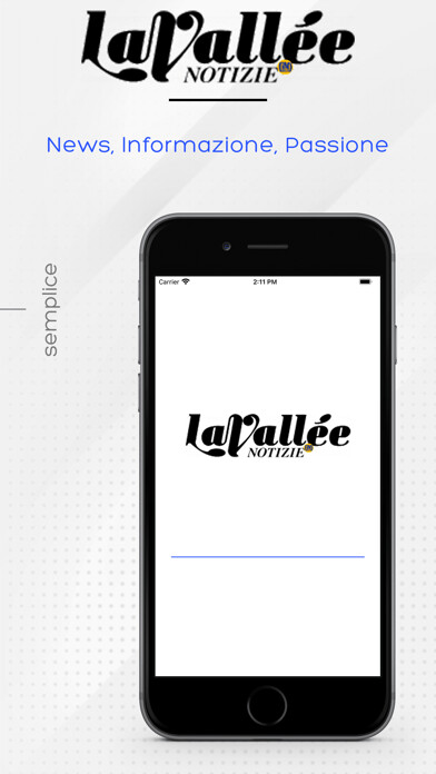 Emulate iPhone app La Vallèe Notizie using MyAndroid