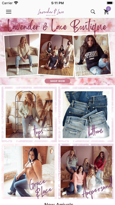 Emulate iPhone app Lavender & Lace Boutique using MyAndroid Emulate iPhone app Lavender & Lace Boutique using MyAndroid