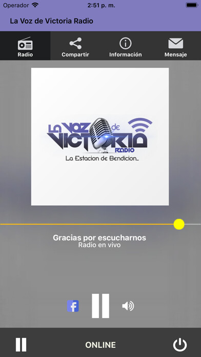 Emulate iPhone app La Voz de Victoria Radio using MyAndroid Emulate iPhone app La Voz de Victoria Radio using MyAndroid