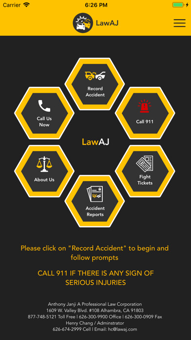 Emulate iPhone app LawAJ Auto Accident Law Help using MyAndroid Emulate iPhone app LawAJ Auto Accident Law Help using MyAndroid