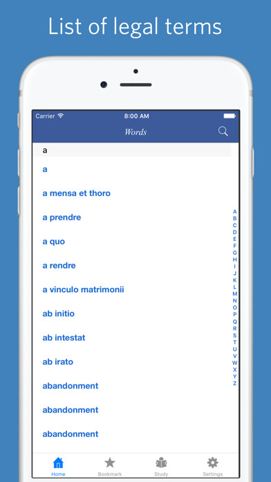 Emulate iPhone app Law Dictionary - Bouvier using MyAndroid Emulate iPhone app Law Dictionary - Bouvier using MyAndroid