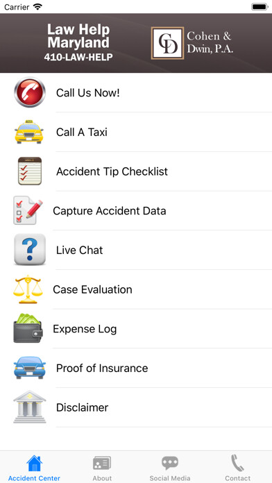 Emulate iPhone app Law Help Maryland using MyAndroid Emulate iPhone app Law Help Maryland using MyAndroid
