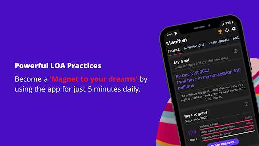 Run android online APK Law of Attraction App Manifest from MyAndroid or emulate Law of Attraction App Manifest using MyAndroid