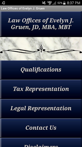 Run android online APK Law Offices of Attorney Evelyn J. Gruen Lawyer App from MyAndroid or emulate Law Offices of Attorney Evelyn J. Gruen Lawyer App using MyAndroid Run android online APK Law Offices of Attorney Evelyn J. Gruen Lawyer App from MyAndroid or emulate Law Offices of Attorney Evelyn J. Gruen Lawyer App using MyAndroid