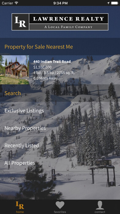 Emulate iPhone app Lawrence Realty - Real Estate using MyAndroid