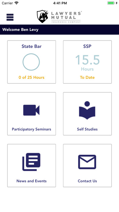 Emulate iPhone app LawyersMutual using MyAndroid