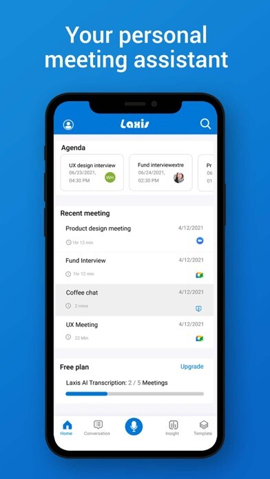 Emulate iPhone app Laxis: AI Meeting Assistant using MyAndroid Emulate iPhone app Laxis: AI Meeting Assistant using MyAndroid