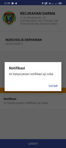 Run android online APK Layanan SOS Kelurahan Darma Sulbar from MyAndroid or emulate Layanan SOS Kelurahan Darma Sulbar using MyAndroid