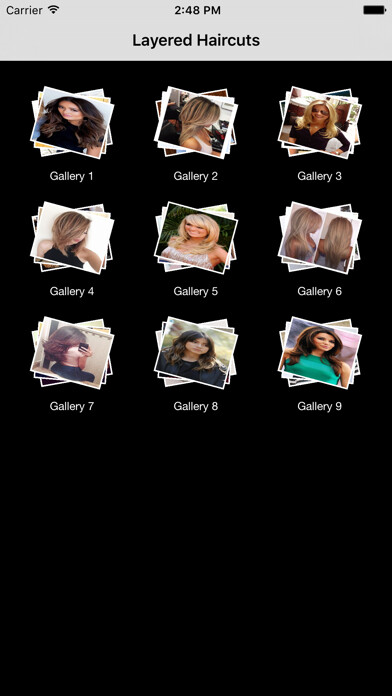 Emulate iPhone app Layered Haircuts using MyAndroid Emulate iPhone app Layered Haircuts using MyAndroid
