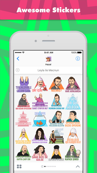 Emulate iPhone app Layla and Majnun stickers by Hazal using MyAndroid Emulate iPhone app Layla and Majnun stickers by Hazal using MyAndroid