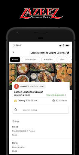Run android online APK Lazeez Lebanese Cuisine from MyAndroid or emulate Lazeez Lebanese Cuisine using MyAndroid
