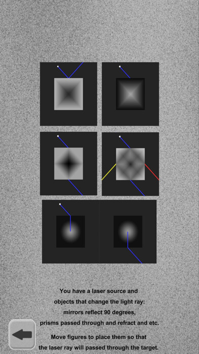 Emulate iPhone app Lazers Puzzle. Colored rays using MyAndroid Emulate iPhone app Lazers Puzzle. Colored rays using MyAndroid