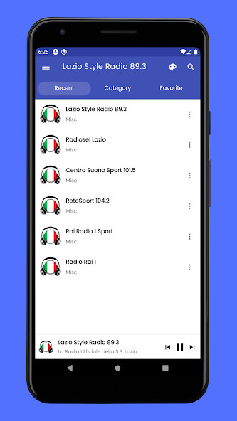 Run android online APK Lazio Style Radio 89.3 App from MyAndroid or emulate Lazio Style Radio 89.3 App using MyAndroid