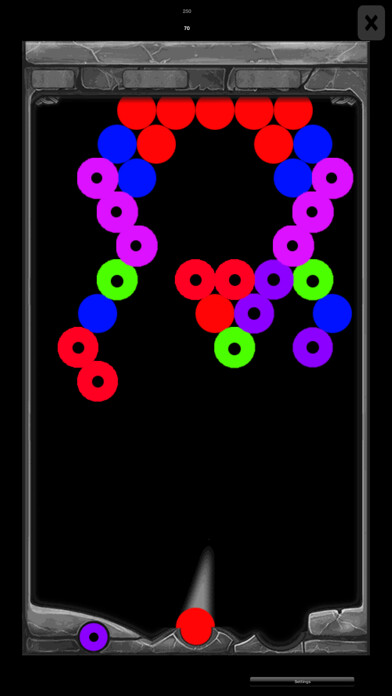 Emulate iPhone app Lazy Eye Bubble Shooter using MyAndroid