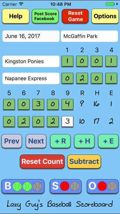 Emulate iPhone app Lazy Guys Baseball Scoreboard using MyAndroid Emulate iPhone app Lazy Guys Baseball Scoreboard using MyAndroid