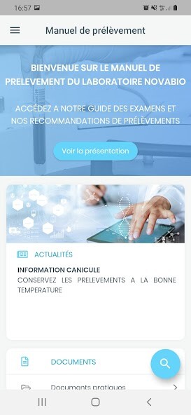 Run android online APK LBM NOVABIO - Catalogue des examens from MyAndroid or emulate LBM NOVABIO - Catalogue des examens using MyAndroid