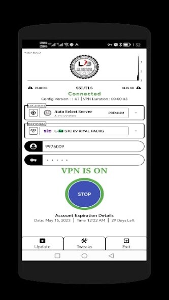 Run android online APK LB VIP VPN from MyAndroid or emulate LB VIP VPN using MyAndroid