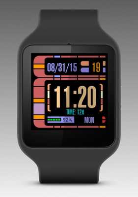 Emulate Android APK LCARS Android Wear Watch Face