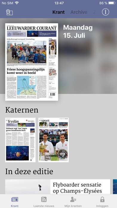 Emulate iPhone app LC digitale krant using MyAndroid Emulate iPhone app LC digitale krant using MyAndroid