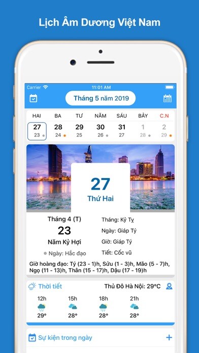 Emulate iPhone app Lịch Âm Dương Việt Nam using MyAndroid Emulate iPhone app Lịch Âm Dương Việt Nam using MyAndroid