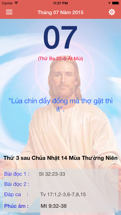 Emulate iPhone app Lịch phụng vụ - Lịch giáo dân using MyAndroid Emulate iPhone app Lịch phụng vụ - Lịch giáo dân using MyAndroid