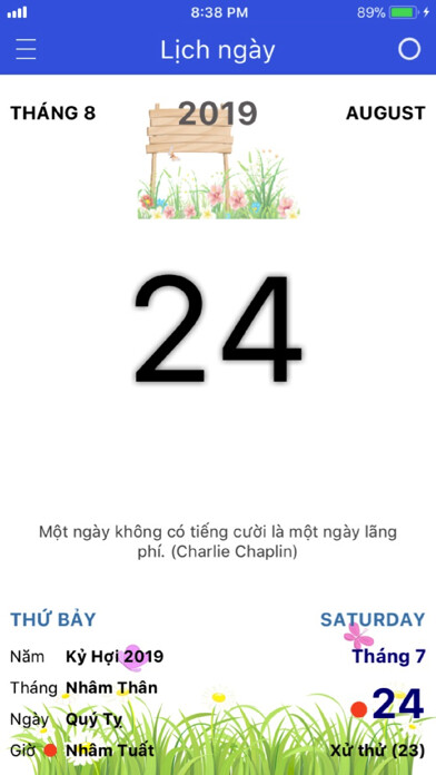 Emulate iPhone app Lịch Việt Dịch Lý using MyAndroid Emulate iPhone app Lịch Việt Dịch Lý using MyAndroid