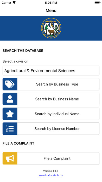 Emulate iPhone app LDAF Business Search using MyAndroid