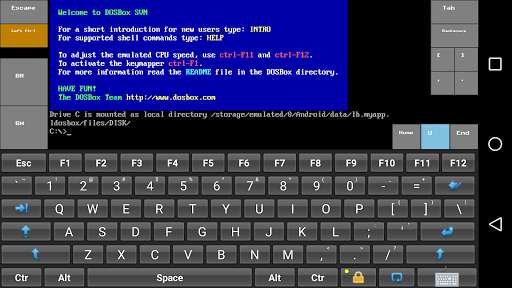 Run android online APK lDosBox from MyAndroid or emulate lDosBox using MyAndroid