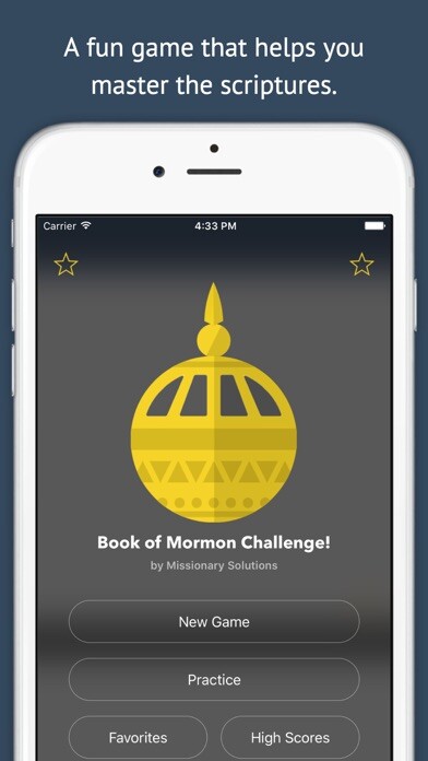 Emulate iPhone app LDS Book of Mormon Challenge! using MyAndroid Emulate iPhone app LDS Book of Mormon Challenge! using MyAndroid