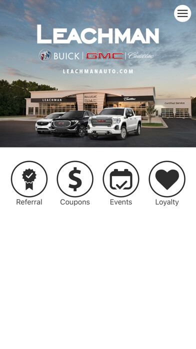 Emulate iPhone app Leachman Buick, GMC, Cadillac using MyAndroid