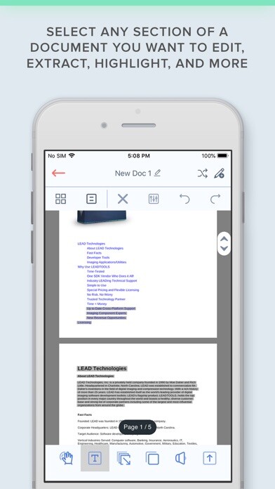 Emulate iPhone app LEADTOOLS Doc Scanner using MyAndroid Emulate iPhone app LEADTOOLS Doc Scanner using MyAndroid