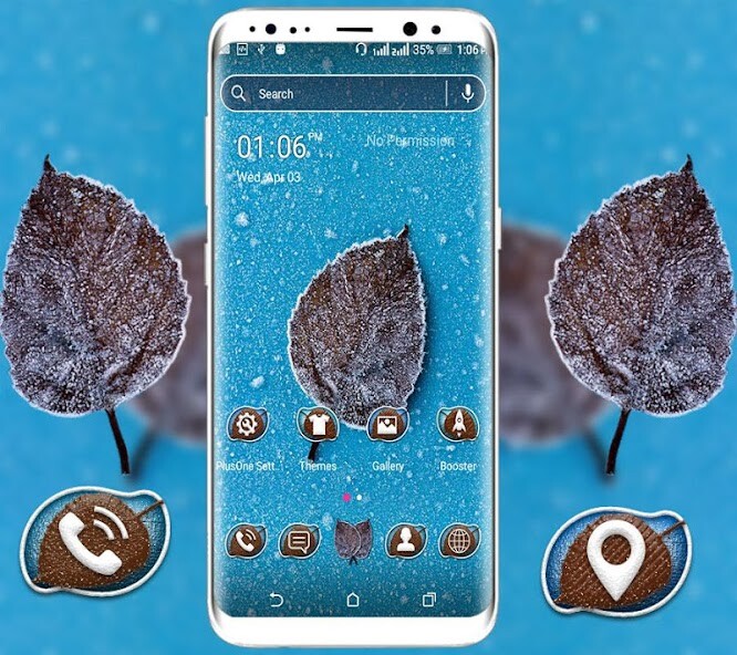 Run android online APK Leaf Launcher Theme from MyAndroid or emulate Leaf Launcher Theme using MyAndroid