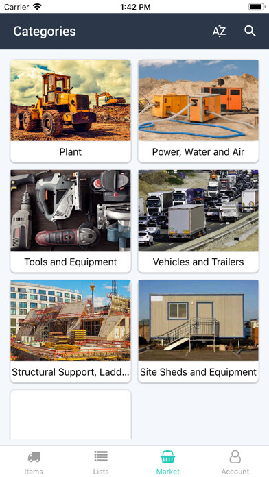 Emulate iPhone app LeanTech Hire - Item Manager using MyAndroid
