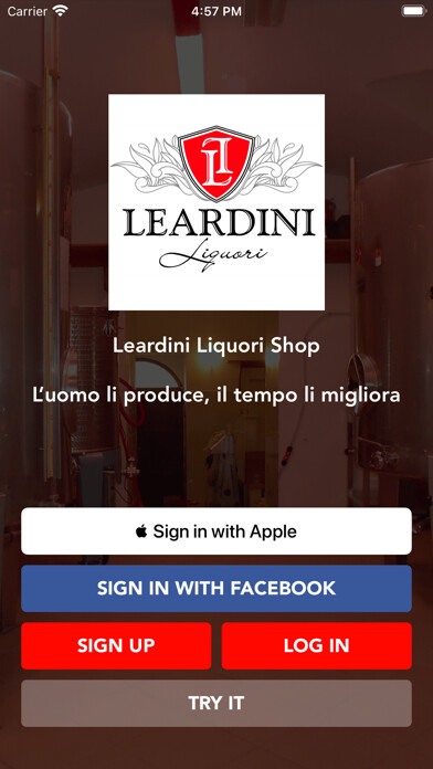 Emulate iPhone app Leardini Liquori Shop using MyAndroid Emulate iPhone app Leardini Liquori Shop using MyAndroid