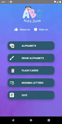 Emulate Android APK Learn alphabets flashcards Emulate Android APK Learn alphabets flashcards