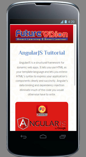 Run android online APK Learn  AngularJs Course - Tutorial with Example from MyAndroid or emulate Learn  AngularJs Course - Tutorial with Example using MyAndroid