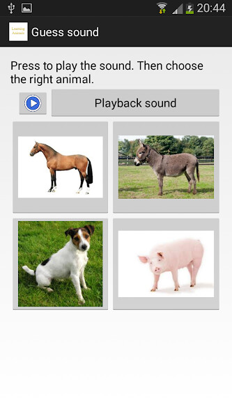 Run android online APK Learn animal sounds from MyAndroid or emulate Learn animal sounds using MyAndroid