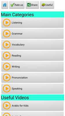 Emulate Android APK Learn Arabic by Videos