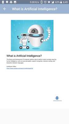 Emulate Android APK Learn Artificial Intelligence - Adama Robotics