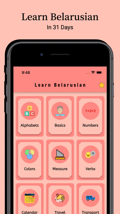 Emulate iPhone app Learn Belarusian: Phrasebook using MyAndroid Emulate iPhone app Learn Belarusian: Phrasebook using MyAndroid
