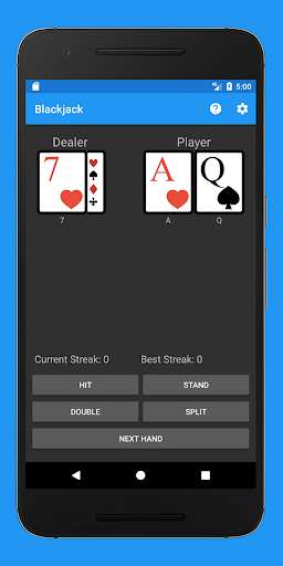 Run android online APK Learn Blackjack Strategy from MyAndroid or emulate Learn Blackjack Strategy using MyAndroid