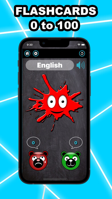 Emulate iPhone app #LearnColors : FlashCards using MyAndroid