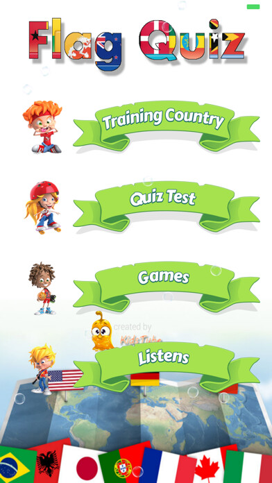 Emulate iPhone app Learn Countries Flags Quiz using MyAndroid