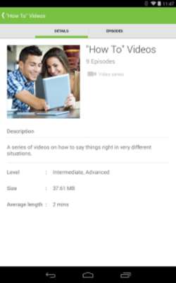 Emulate Android APK LearnEnglish Audio Video Emulate Android APK LearnEnglish Audio Video